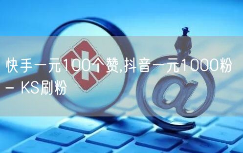 快手一元100个赞,抖音一元1000粉 - KS刷粉